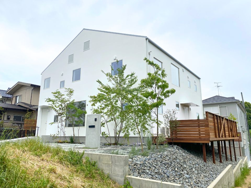 奈良県北葛城郡の個人邸の植栽の写真